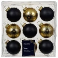 Szklane bombki choinkowe - 9 szt. 4 ,5 cm zdjęcie 7