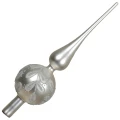 Szklany Szpic Choinkowy 31 cm - Liście  fot.8