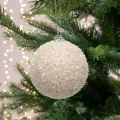 Pudrowo różowe bombki choinkowe kpl. 6 szt. 8 cm