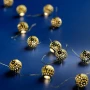 Lampki choinkowe na baterię - Kule 12 LED - Ciepły Biały zdjęcie 4