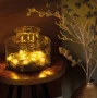 Lampki choinkowe na baterię - Kule 12 LED - Ciepły Biały zdjęcie 2