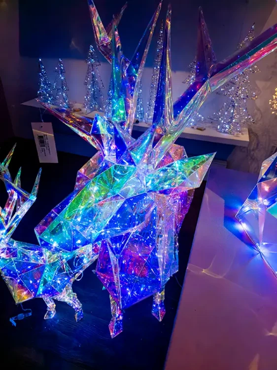 Renifer Świetlny 145 LED - Zimny Biały 52x119x145 cm