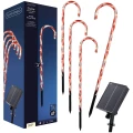 Solarne świetlne Laski Cukrowe kpl. 4 szt. 48 LED - Ciepły biały