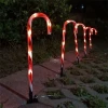Solarne świetlne Laski Cukrowe kpl. 4 szt. 48 LED - Ciepły biały
