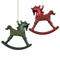 Konik na biegunach - Zawieszka choinkowa 10 cm zdjęcie 3