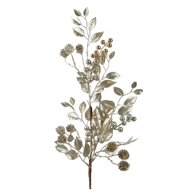 Złota gałązka do wazonu 68 cm