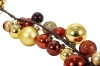 Złoto-czerwona girlanda choinkowa 180 cm