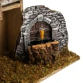 Drewniana Szopka Bożonarodzeniowa Naturalna - 32x16x24 cm