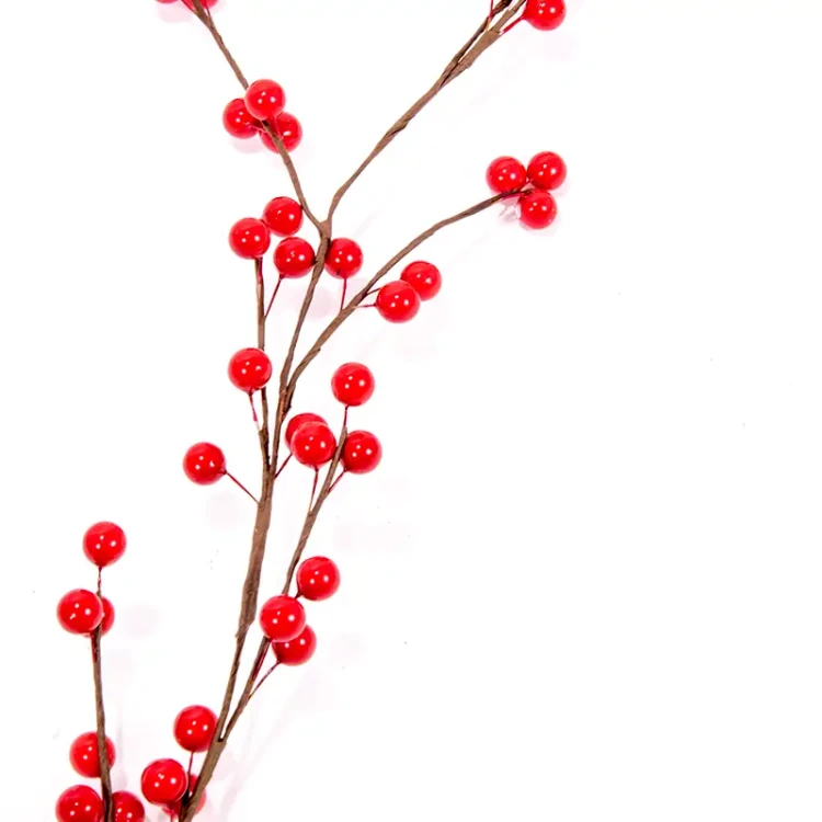 Girlanda dekoracyjna z czerwonej jarzębiny 130 cm