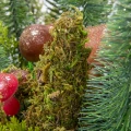 Naturalny stroik z mchu i grzybów 120 cm