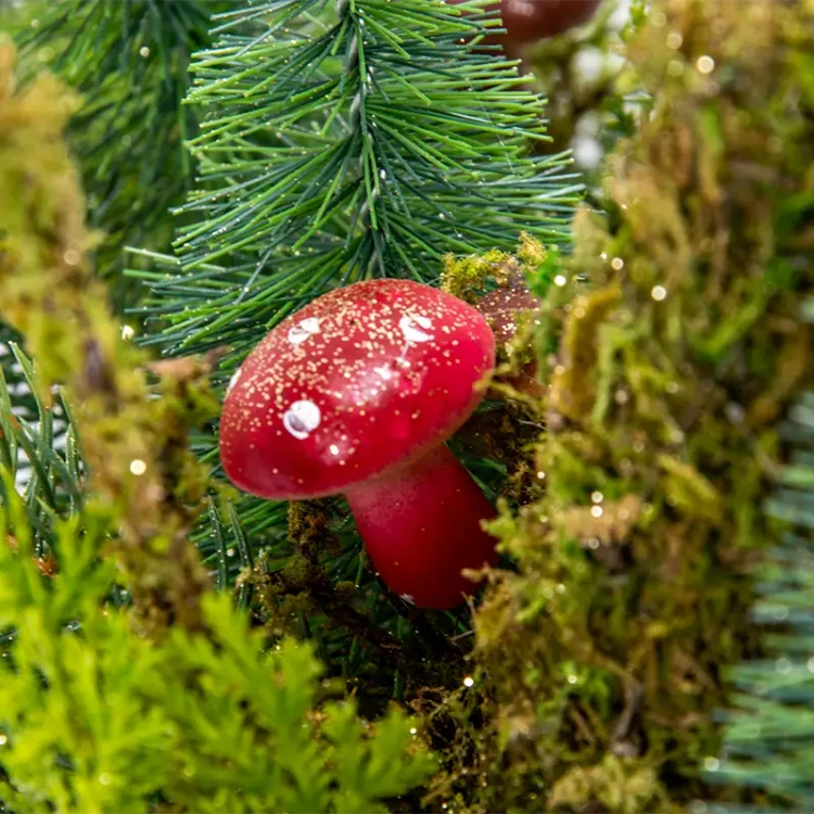Naturalny stroik z mchu i grzybów 120 cm