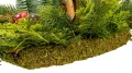 Naturalny stroik z mchu i grzybów 120 cm