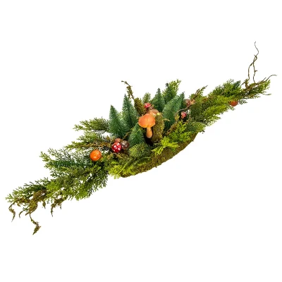 Naturalny stroik z mchu i grzybów 120 cm