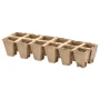 Doniczki torfowe na paletce  27,5 x 9 x 5 cm kpl. 4 szt.