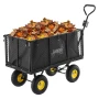 Wózek ogrodowy 300 kg - XL CZARNY zdjęcie 10