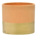 Ceramiczna osłonka z złotym pasem na doniczkę 15x15x13,2 cm zdjęcie 5