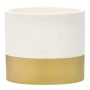Ceramiczna osłonka z złotym pasem na doniczkę 15x15x13,2 cm zdjęcie 2