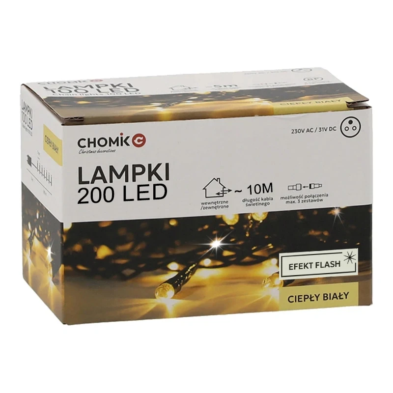 Lampki choinkowe LED - z efektem FLESH wzór 12