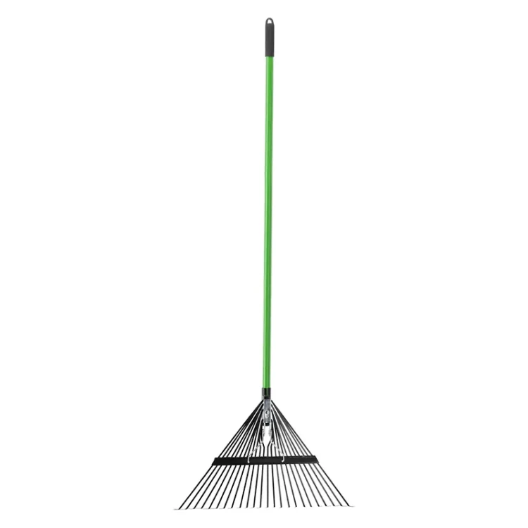 Miotło-grabie regulowane z trzonkiem fiberglass - 150 cm