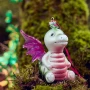Szklany smok - Zawieszka choinkowa 13,1 cm