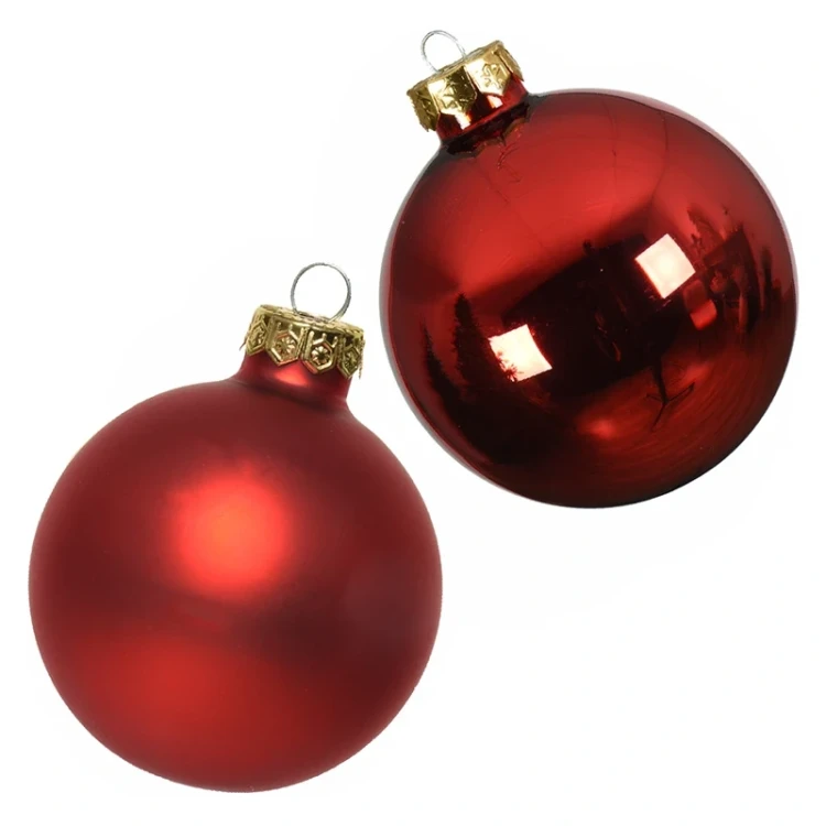 Szklane bombki w tubie 8 cm - 6 szt zdjęcie 15