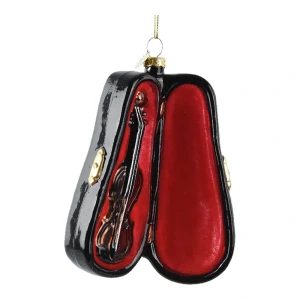Szklane skrzypce - Zawieszka choinkowa 12 cm