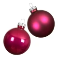 Szklane bombki w tubie 8 cm - 6 szt zdjęcie 2