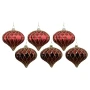 Czerwone sople choinkowe 8 cm kpl. 6 szt