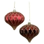 Czerwone sople choinkowe 8 cm kpl. 6 szt