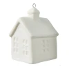 Wzór 1 -  Porcelanowy domek - Zawieszka choinkowa 6,5 cm
