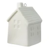 Wzór 2 -  Porcelanowy domek - Zawieszka choinkowa 6,5 cm