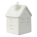 Wzór 3 -  Porcelanowy domek - Zawieszka choinkowa 6,5 cm