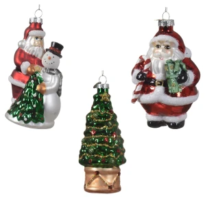 Szklana zawieszka choinkowa 12 cm