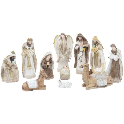 Figurki Bożonarodzeniowe do szopki 31 cm - 11 el.