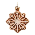 Gwiazdka - Szklana zawieszka choinkowa 9,5 cm Wzór 1