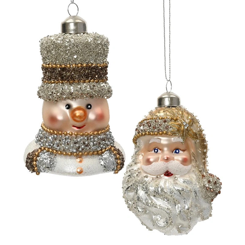 Szklane zawieszki choinkowe - 11 cm