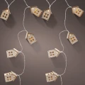 Lampki choinkowe 10 LED - Domki
