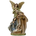 Święta Rodzina z Aniołem - Szopka Bożonarodzeniowa 28 cm