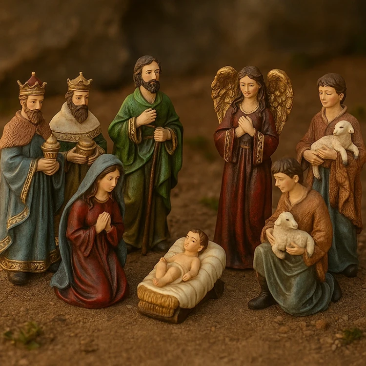 Małe figurki do Szopki Bożonarodzeniowej - 9 cm