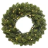 Zielony wieniec choinkowy LED 40 cm