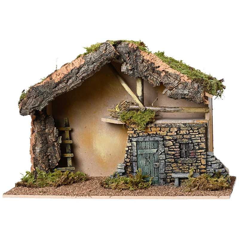 Naturalna stajenka Bożonarodzeniowa 48x22x32cm