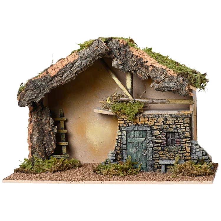 Naturalna stajenka Bożonarodzeniowa 48x22x32cm