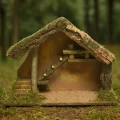 Naturalna szopka Bożonarodzeniowa 39x19x28cm