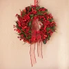 Wianek z czerwonymi jagodami - 60 cm 2