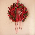 Wianek z czerwonymi jagodami - 60 cm 2