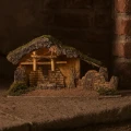 Naturalna szopka Bożonarodzeniowa 48x19x25cm