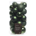 Zielone - Plastikowe bombki choinkowe w tubie - 4-6 cm 30 szt. zdj 7