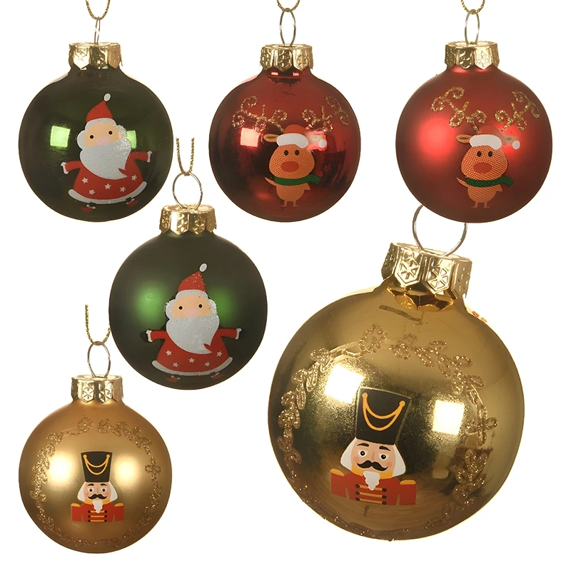 Szklana bombka choinkowa 4,5 cm 6