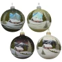Domek w górach - Szklana bombka choinkowa 10 cm 5