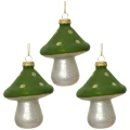 Szklane grzybki - Zawieszka choinkowa 9 cm kpl. 3 szt. 4